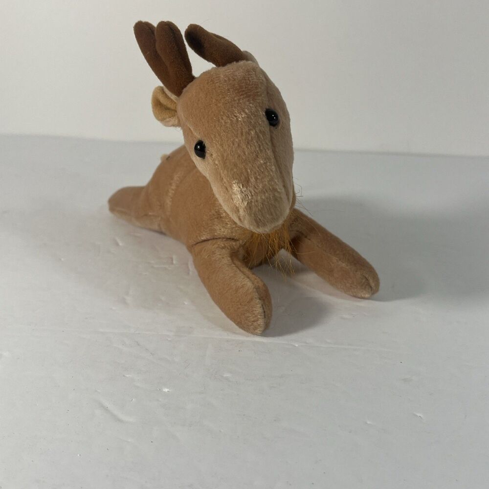 Zangeen Reindeer 1996 Vintage Soft Stuffed Animal Goat Plush Toy 9" Deer Beanie